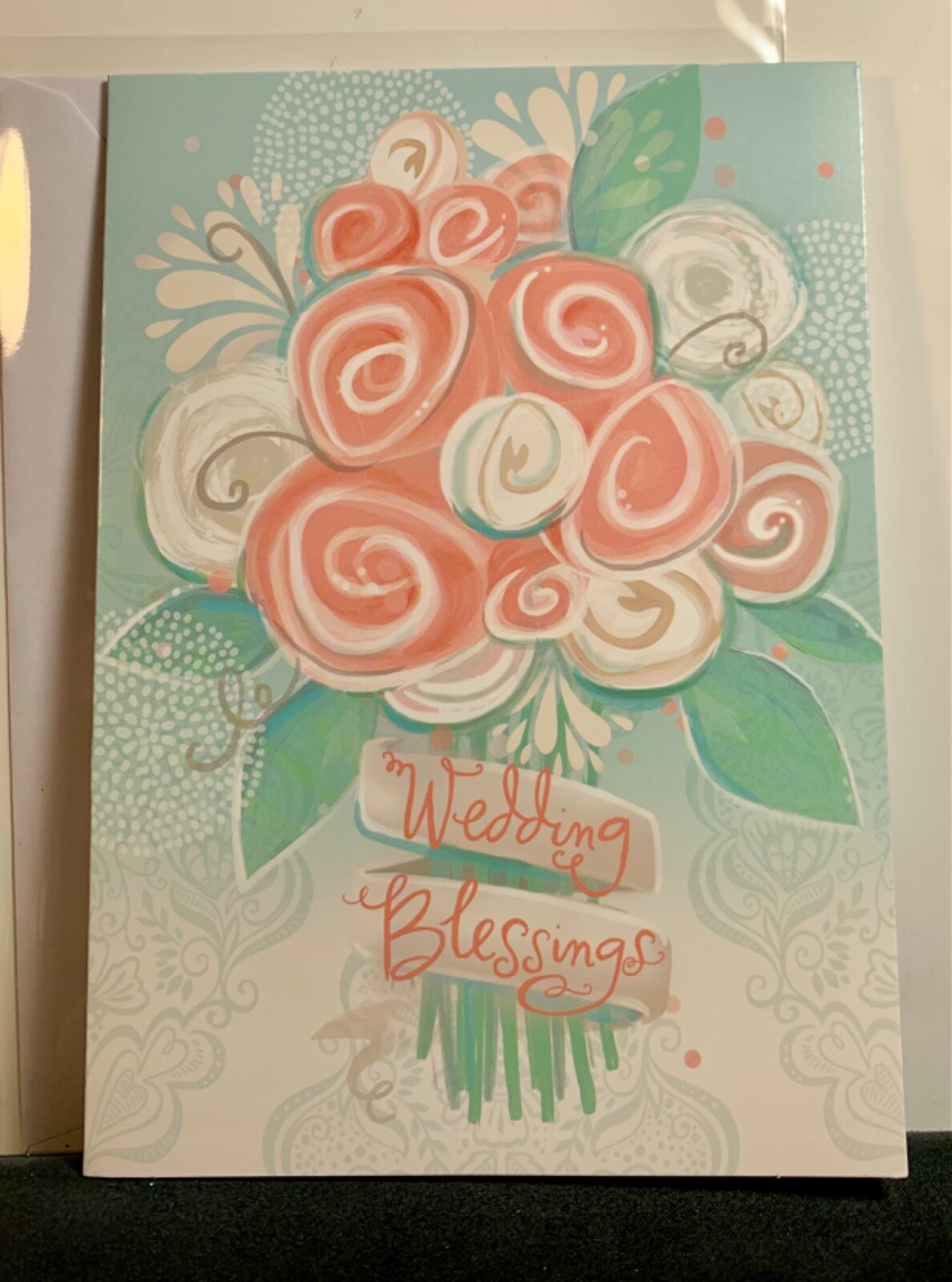 Wedding Congratulations Card! Beautiful Wedding Blessings Bouquet! Bible Verse