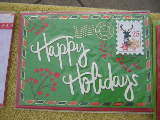 Lot of 6 PAPYRUS Christmas Holiday Cards new sealed # B