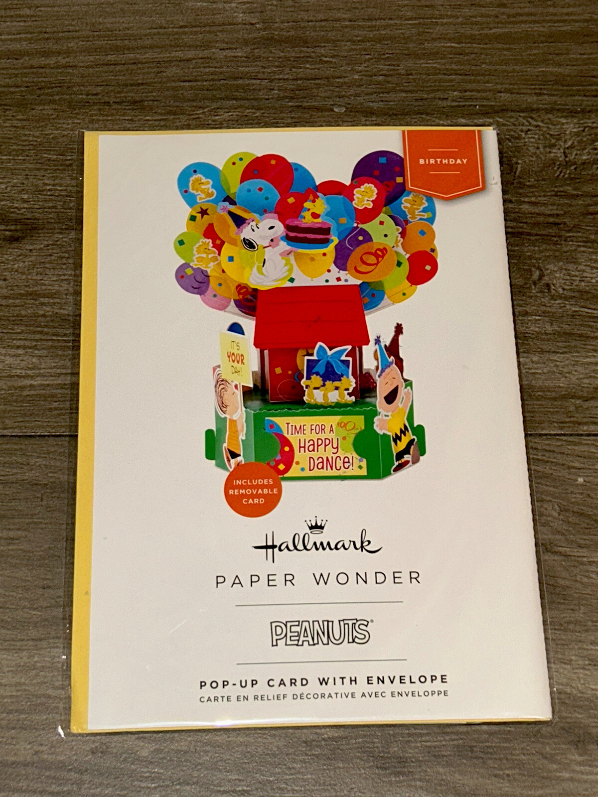 NEW Hallmark Peanuts Paper Wonder Pop-Up Birthday Greeting Card Snoopy Balloons