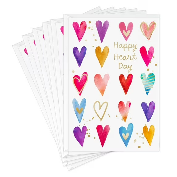 Hallmark COLORFUL HEARTS Valentines Day Greeting Cards (NIP’S) 72 count
