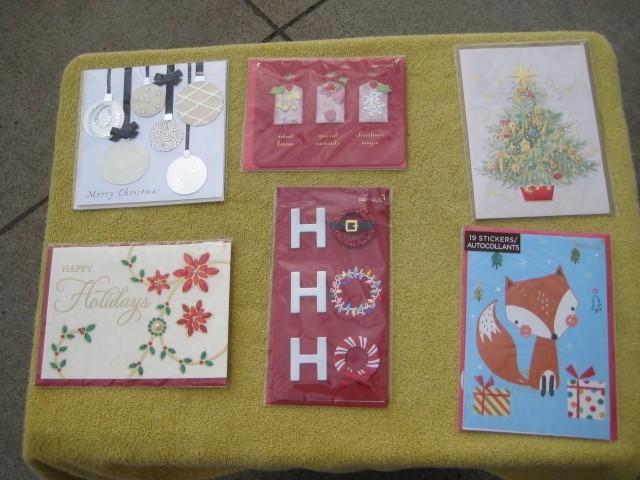 Lot of 6 PAPYRUS Christmas Holiday Cards new sealed # 2