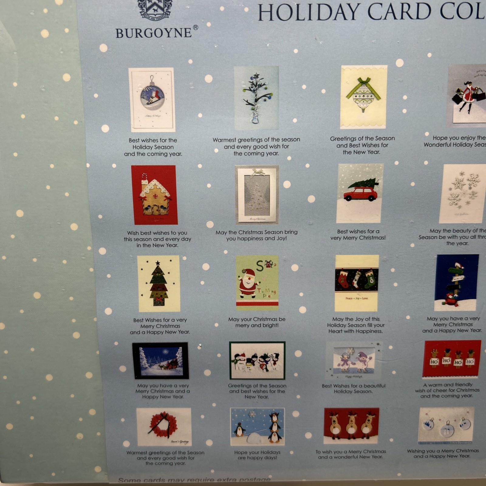 Burgoyne Hand Crafted Christmas Greeting Cards With Envelopes Boxed Set Of 30