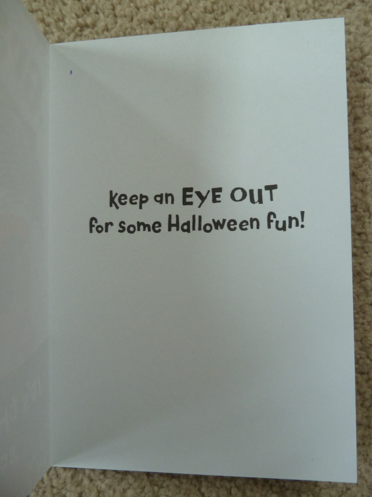 Hallmark Halloween Greeting Card Funny Pug Dog Keep An Eye Out for Fun