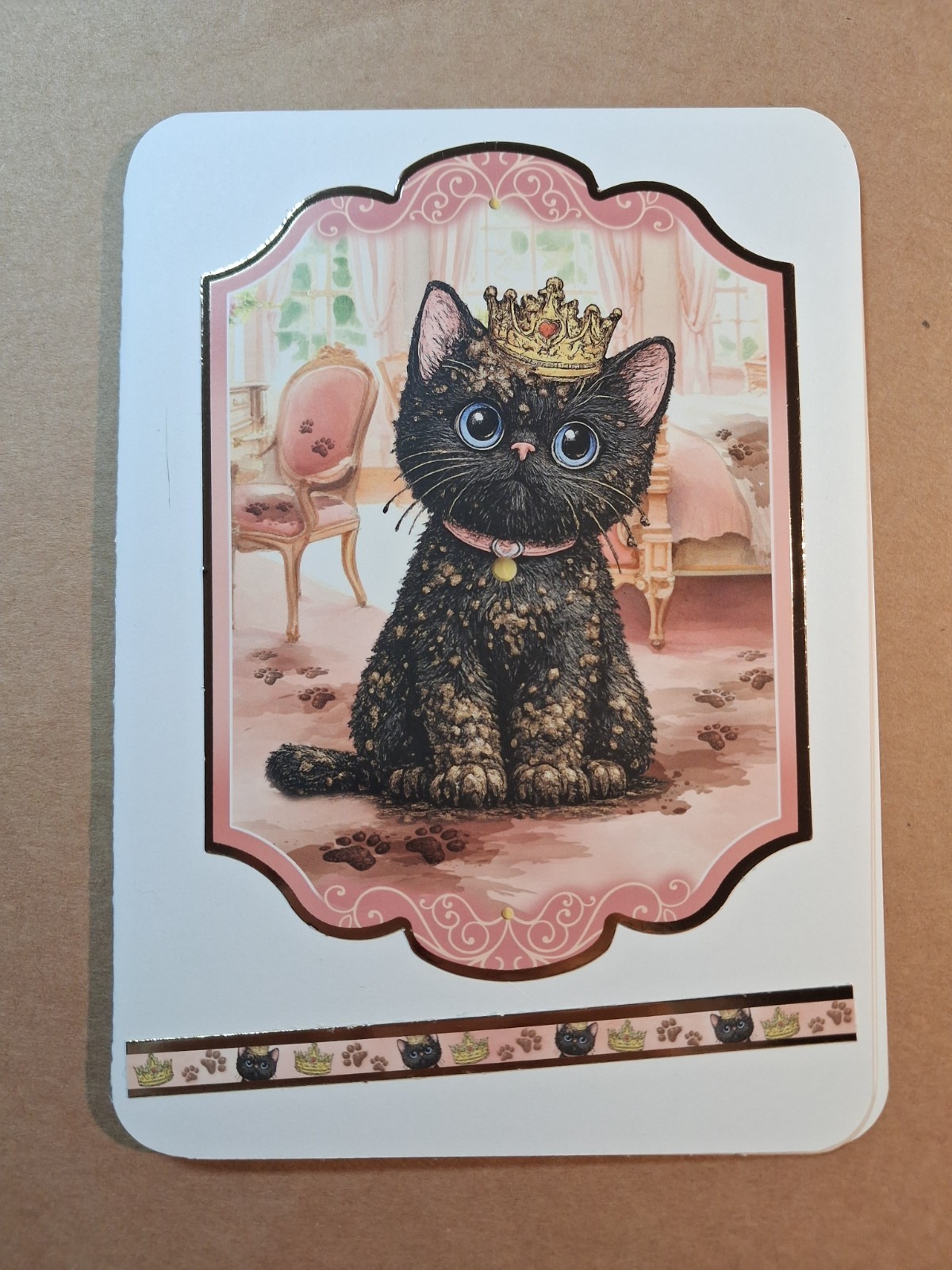 a cat funny card ED#880