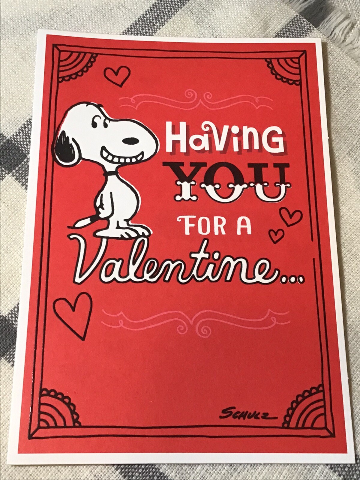 3 Hallmark Happy Valentine’s Day Cards SNOOPY Peanuts Charlie Brown ANYONE