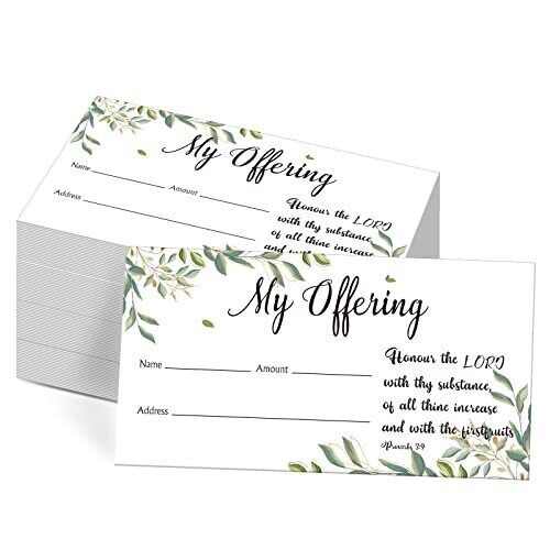 500 Count Tithes and Offering Envelopes for Church Offering Donation
