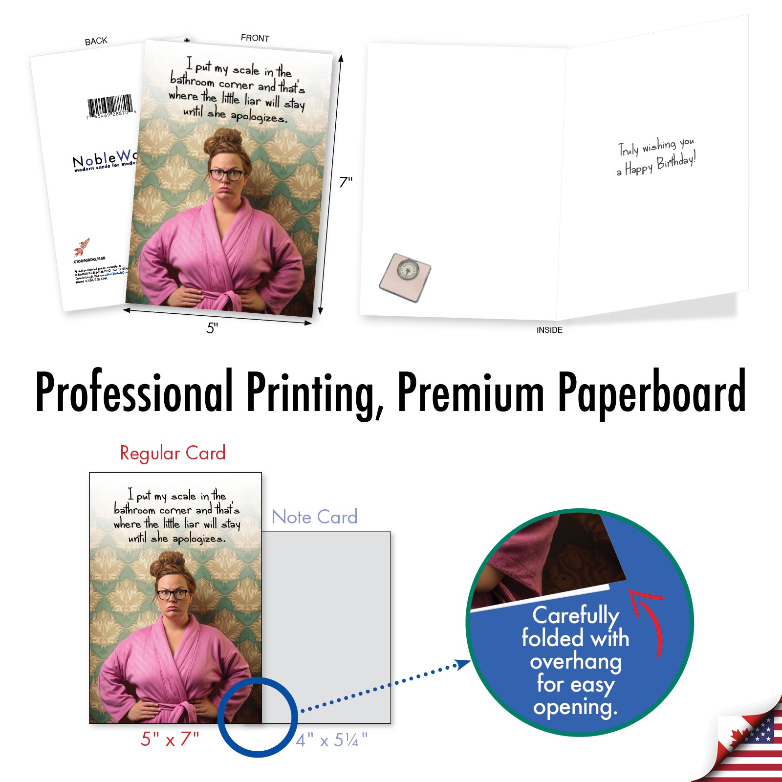 (1 Card) Little Liar – Funny Birthday Greeting Card – NobleWorks C10840BDG