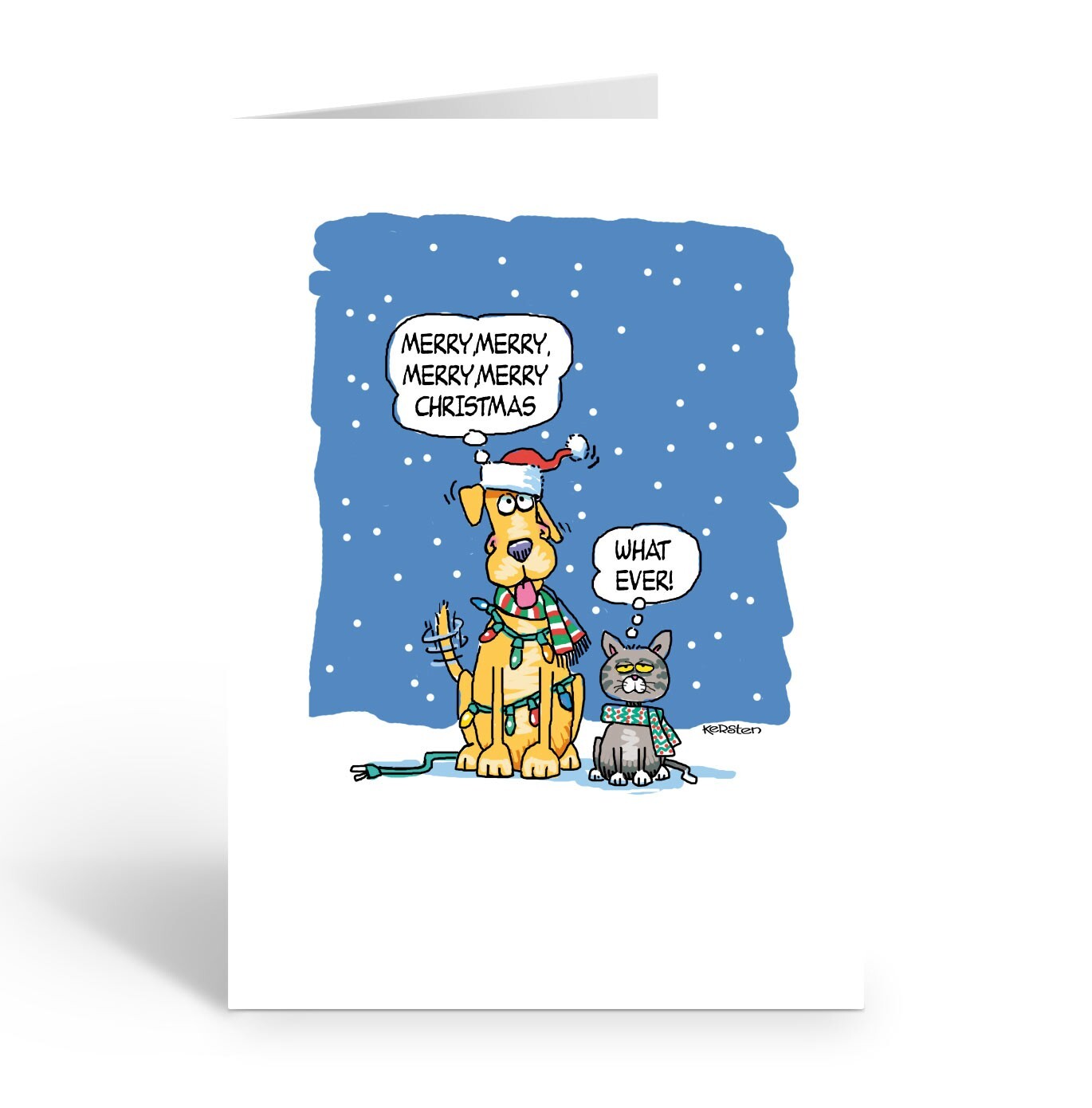 Funny Dog Christmas Cards – 16 Boxed Funny Dog Cards and Envelopes – 98