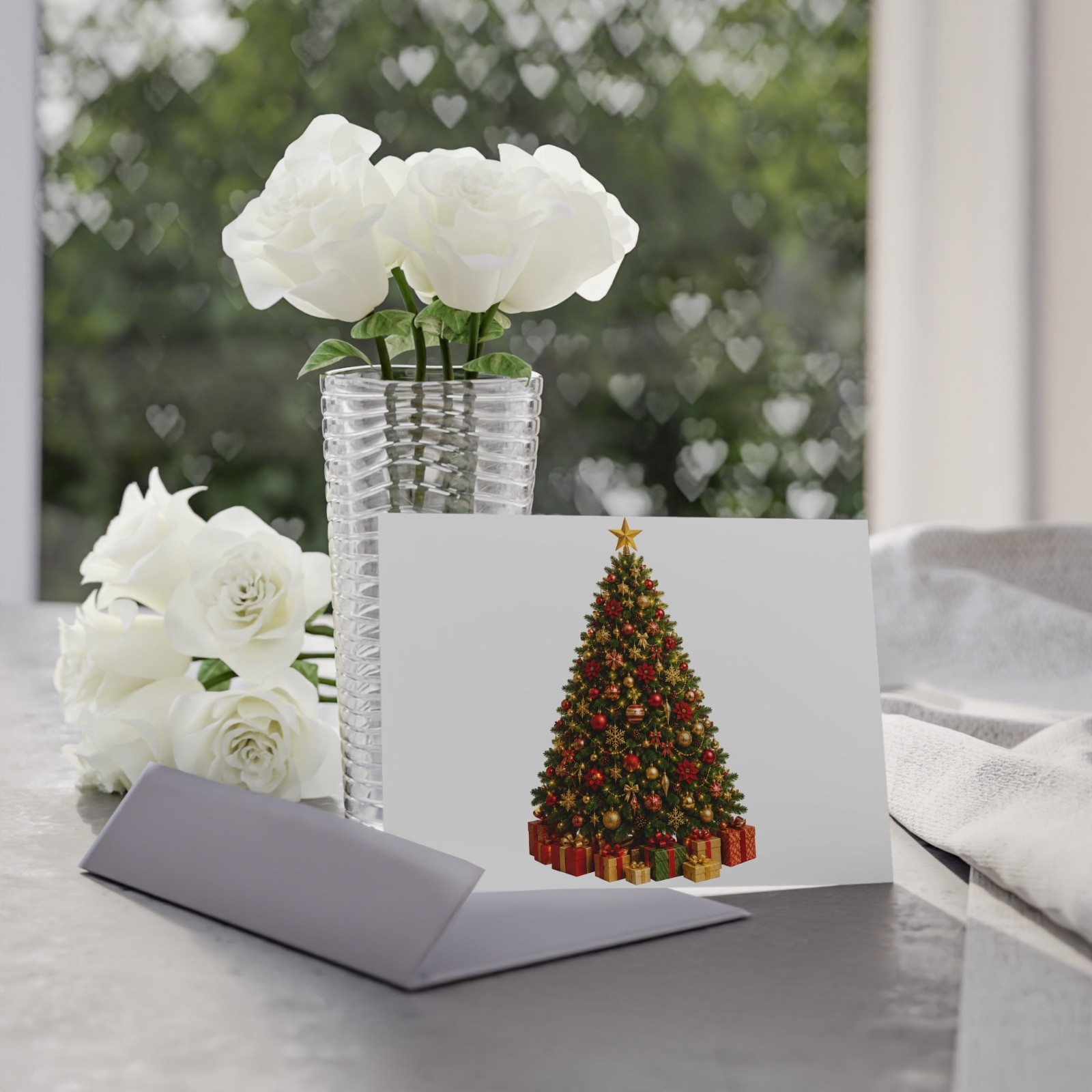 1PCS Christmas tree Postcards for Mailing, 4 x 6 inches Post Cards for Mailing