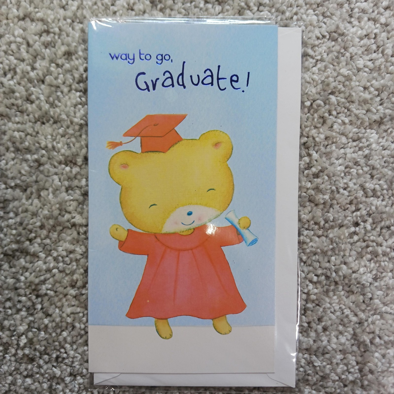 Ink/loft Graduation Greeting Card Boys Blue Including Envelope Contemporary
