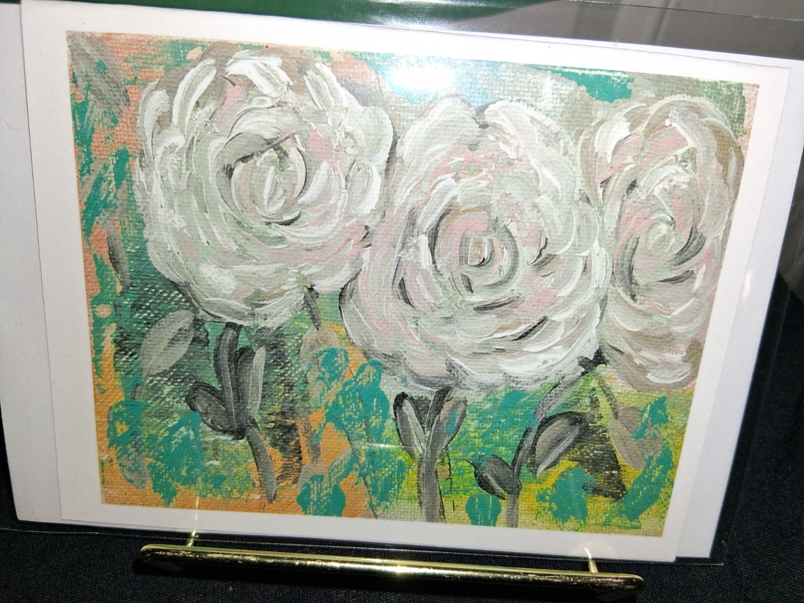 Set of seven beautiful floral blank greeting cards. Seven different styles.
