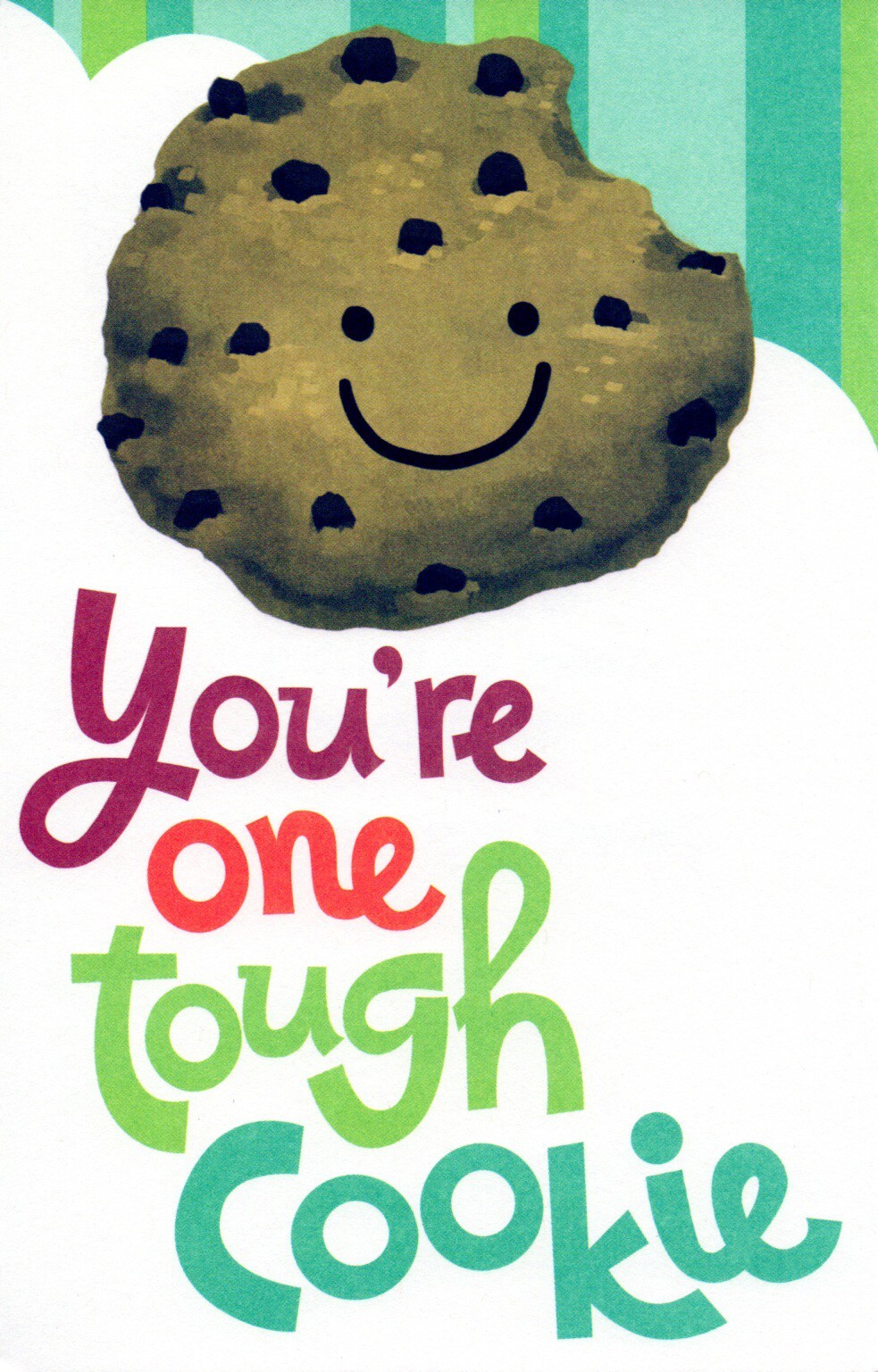 Cute & Encouraging GET WELL Card, You’re One Tough Cookie — Gallant Greetings +✉