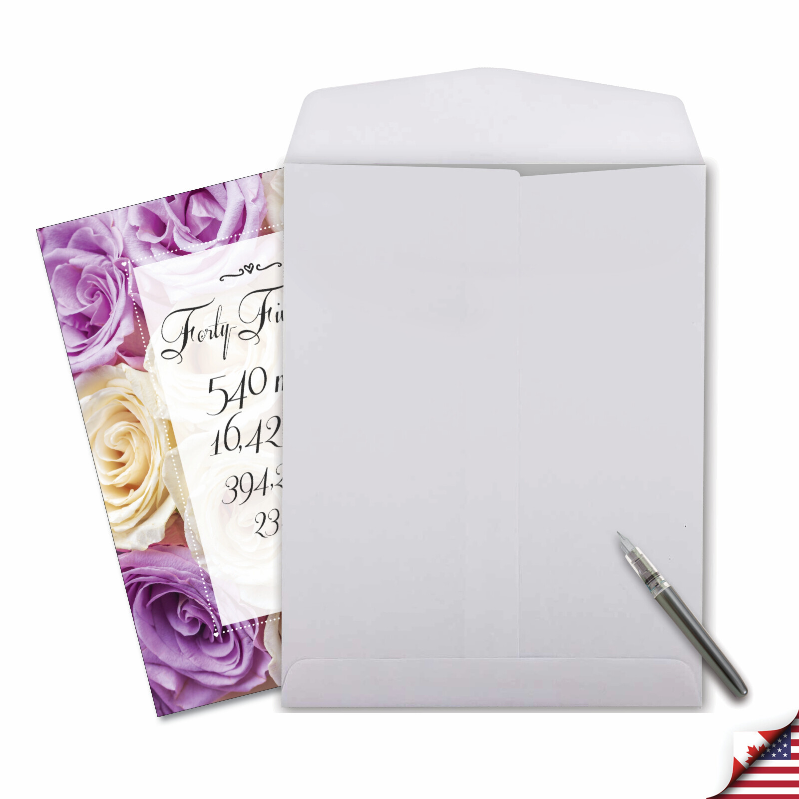 45th Anniversary Card (8.5 x 11 Inch) – Year Time Count J9439MAG-US