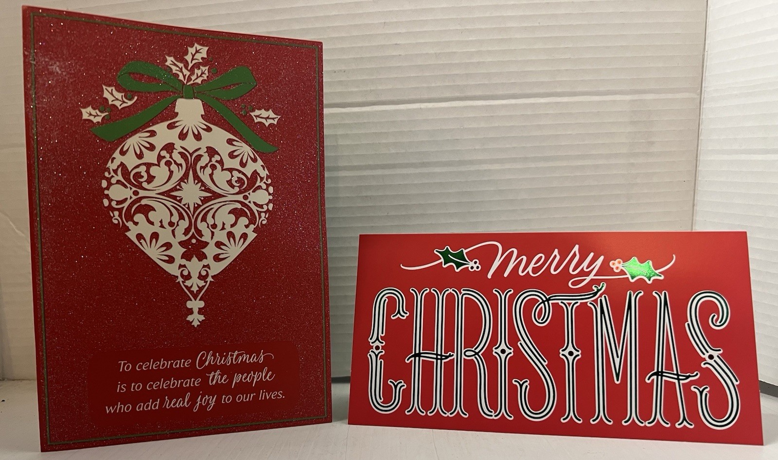 20 Pack Christmas Cards with Envelopes 2 Different Styles Money Card F/S