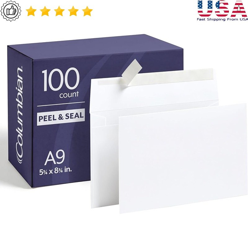 Self Seal A9 Envelopes 100 Pack Invitations Announcements RSVPs Mailings New