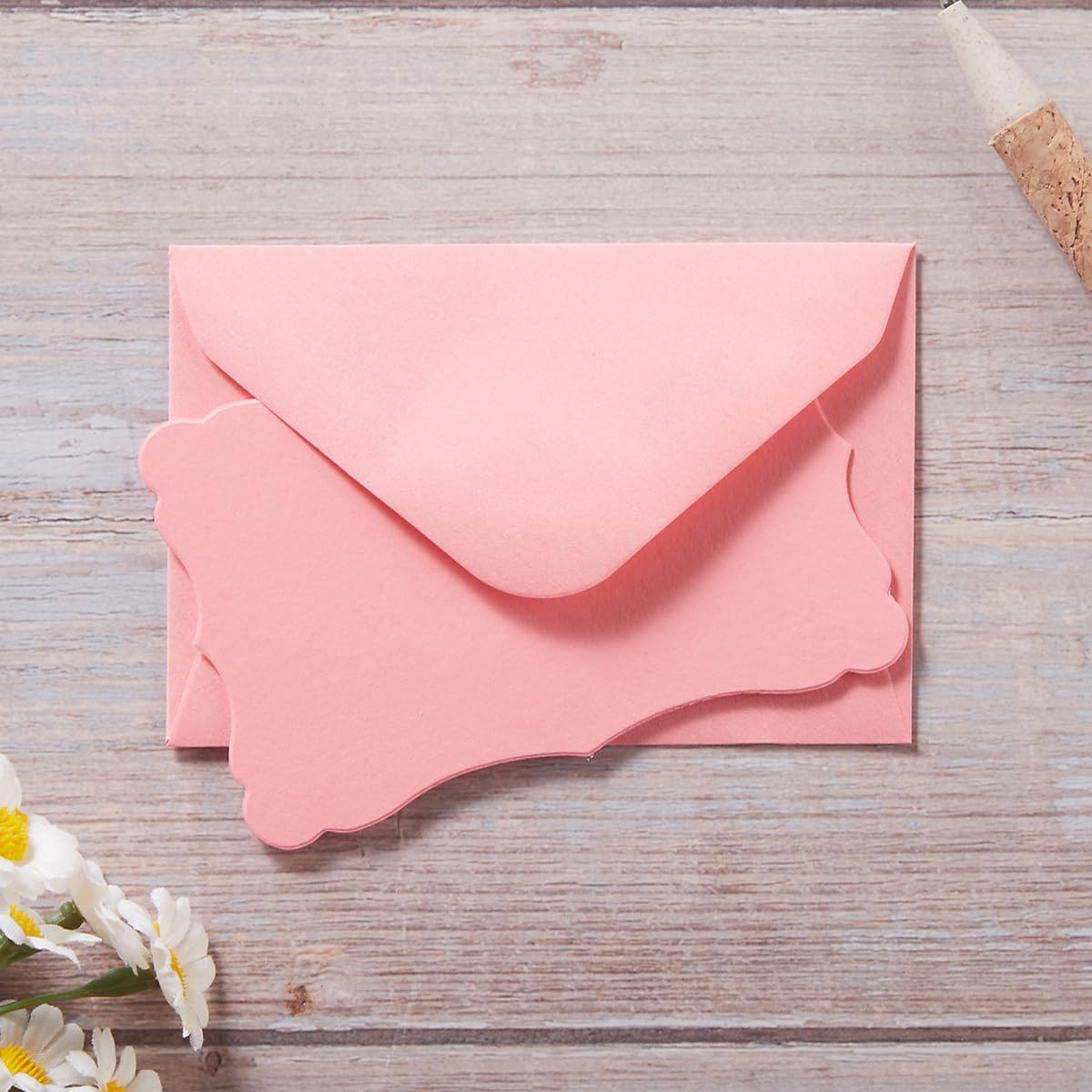 100 Pack Mini Envelopes with Note Cards 5 Colors 4×2.7 Inch for Events