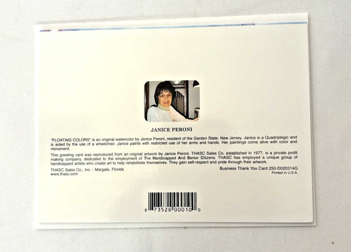 12 THASC Greeting Cards Disabled Artists Mixed Artists Paintings & Envelopes USA