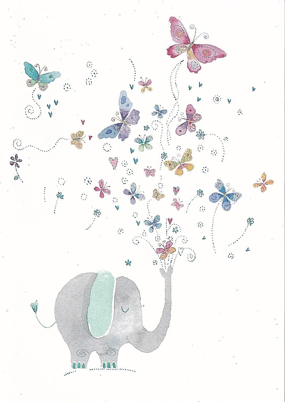 PAPYRUS MOTHERS DAY CARD NIP (MSRP $4.95) ELEPHANT CARD (P9)