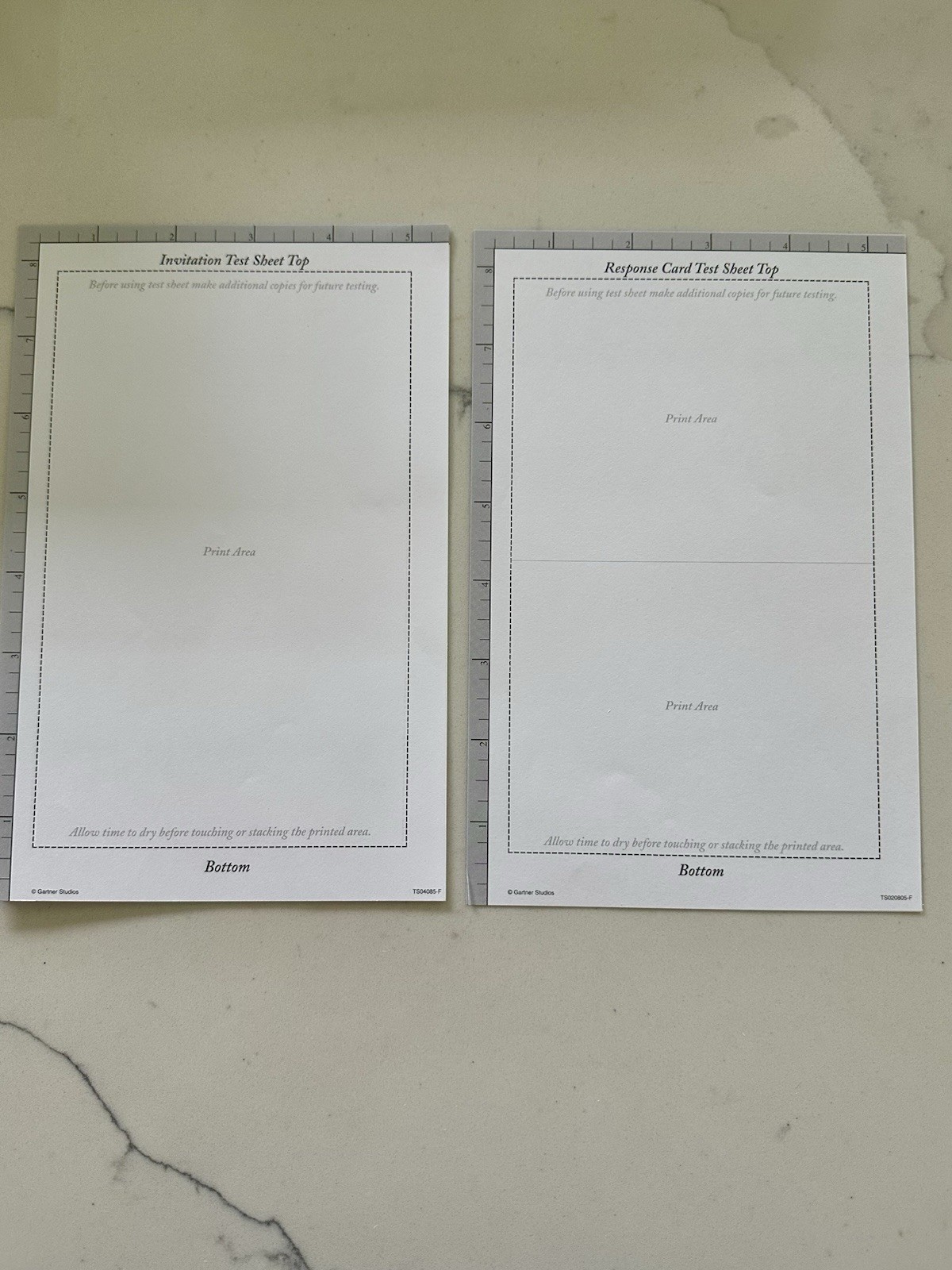 Invitation Printable Kit White W/Gray & Burgundy Boarder-Response & Place Cards