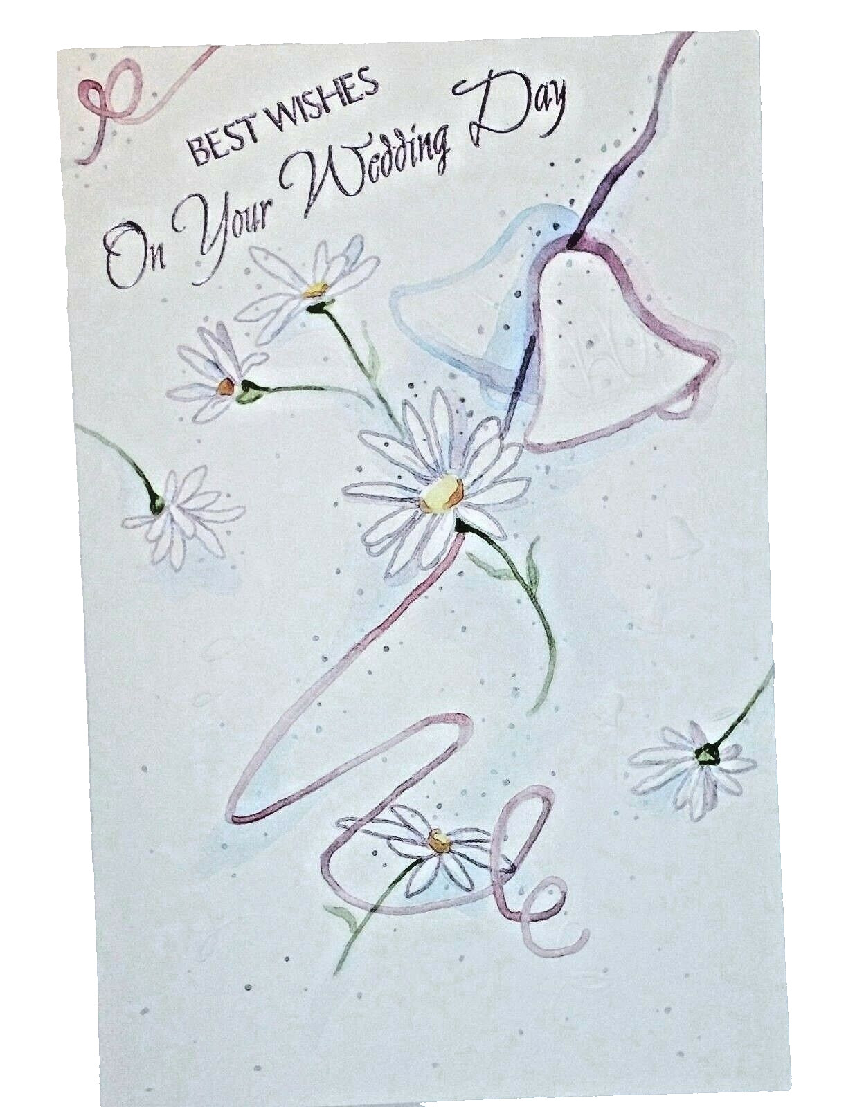 1 Wedding Day Greeting Card/Envelope Flowers Happy Vow Joy Love Couple Life New