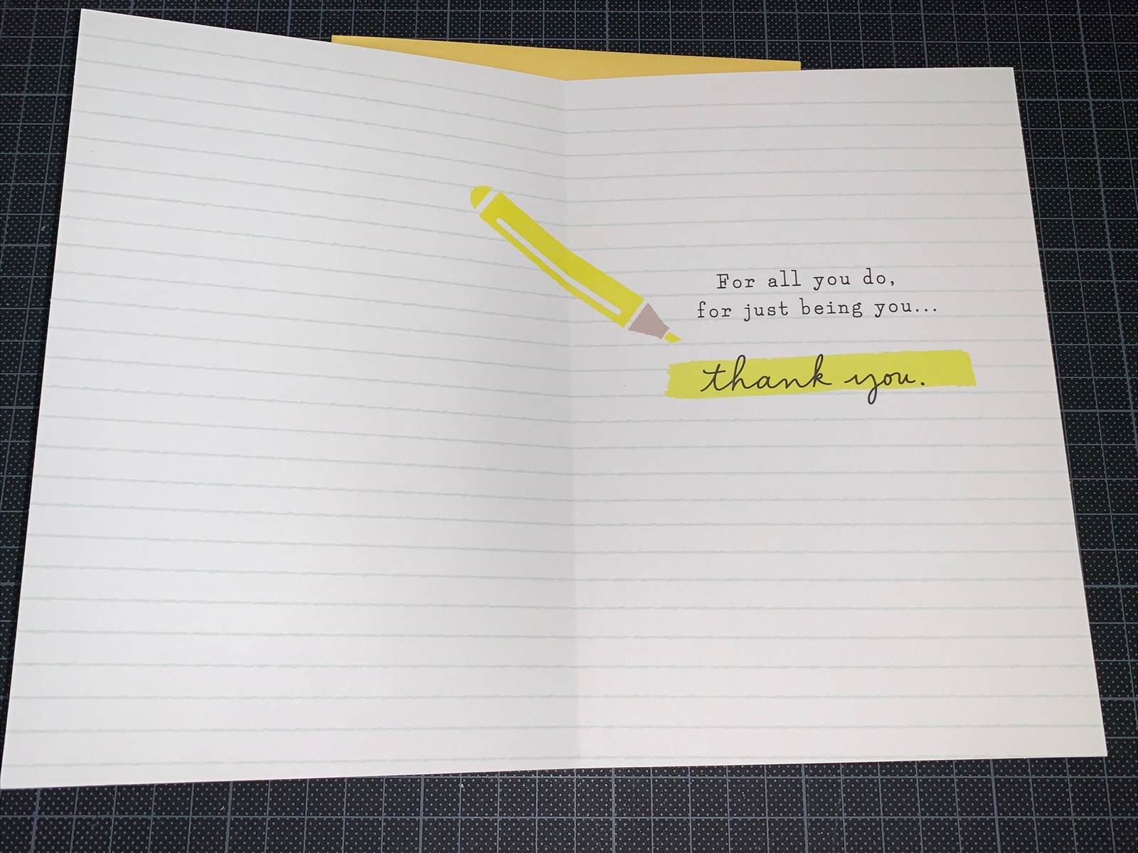 Hallmark Appreciation Card: Thank You For All You Do Caring Teacher/Coach/Mentor