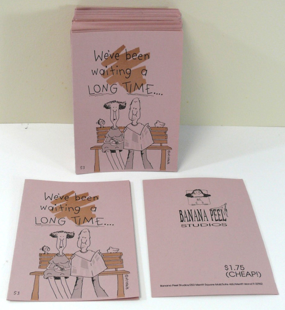NEW 50 Thank You good customer greeting Cards 5×7 humorous funny NO ENVELOPES