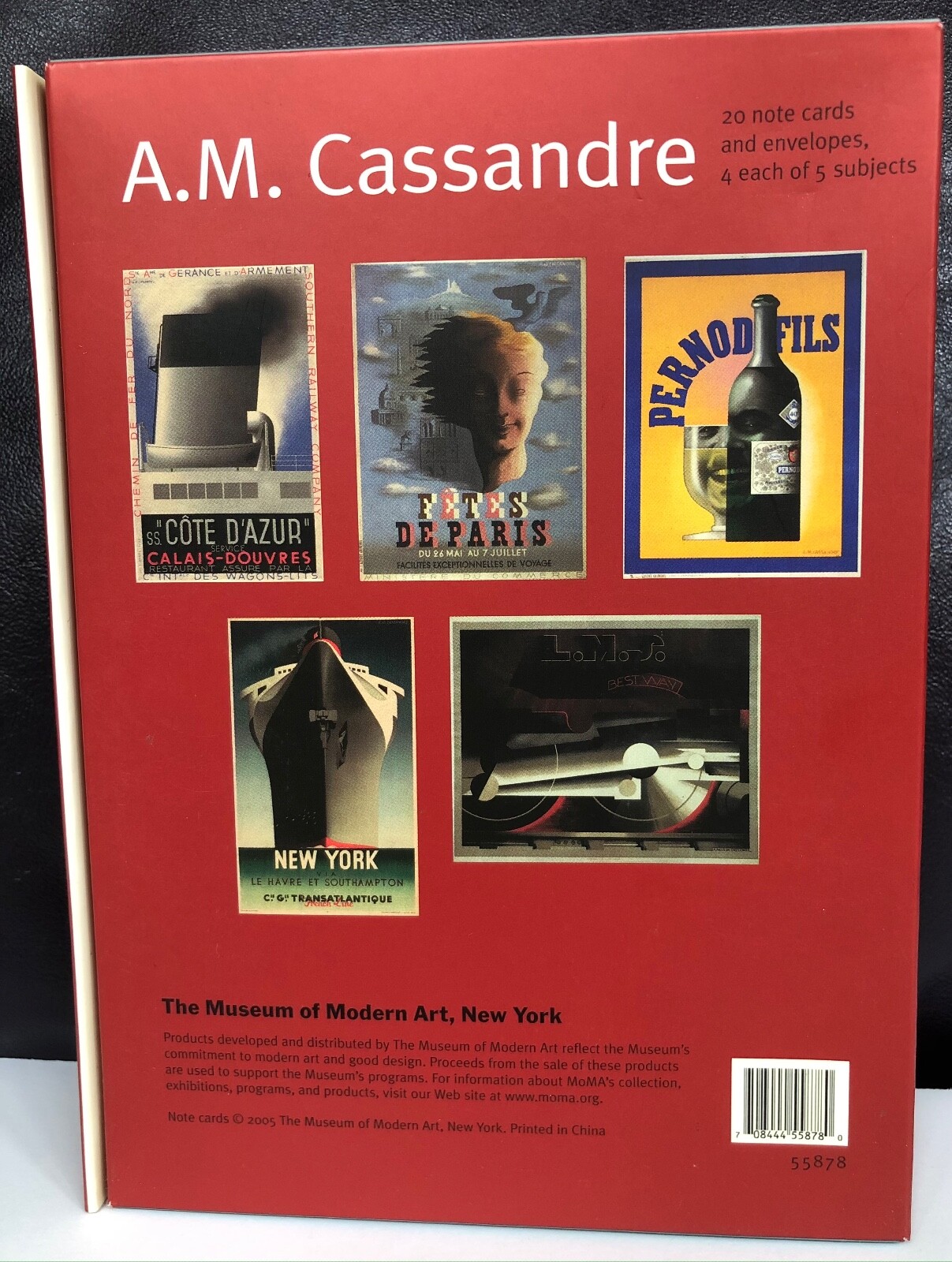 New A.M. Cassandra box set 20 Notecards Envelopes 4 each of 5 subjects