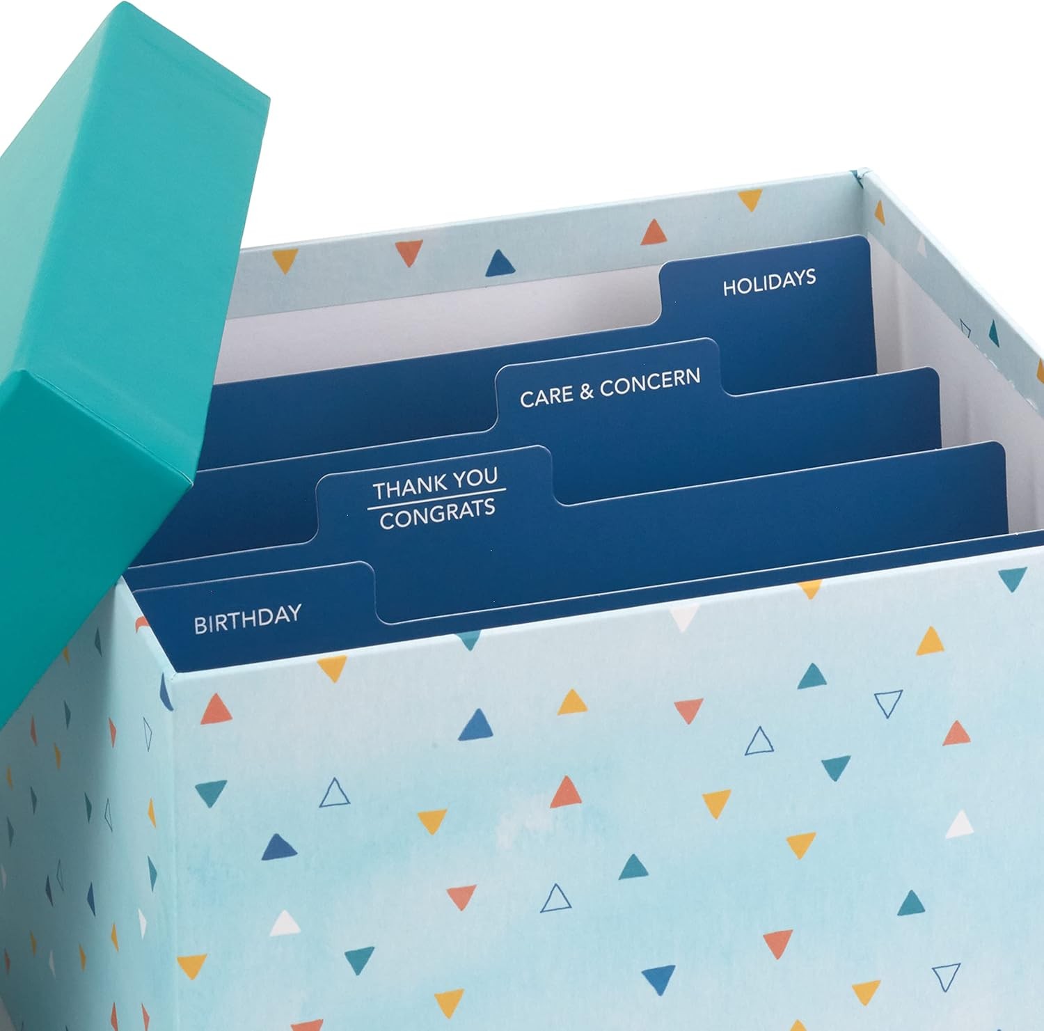 Assorted Blank Greeting Cards Box Set with Organizer Pack of 100
