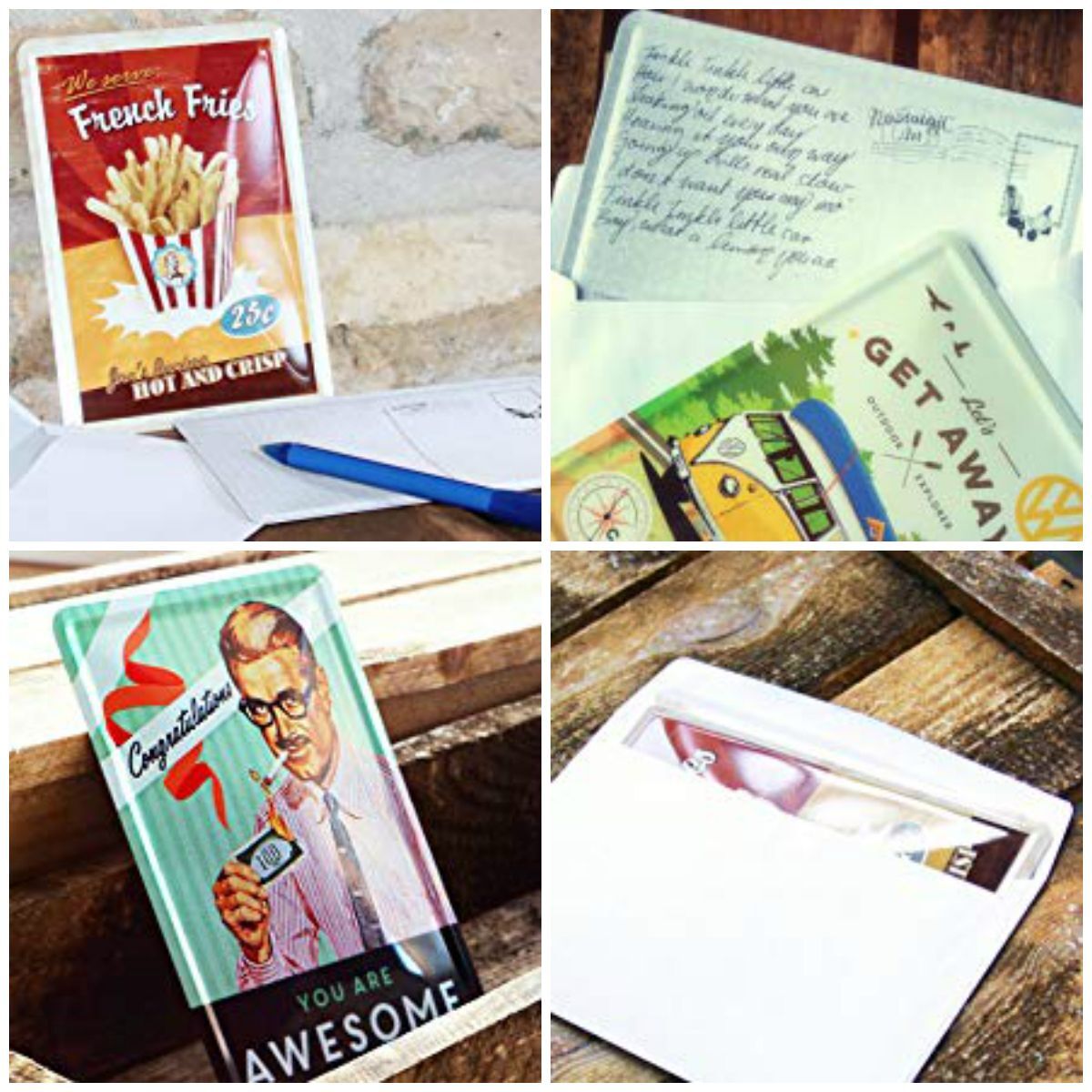 Tin postcard – 3 x 6 in – Trabant Trabant Gute Fahrt