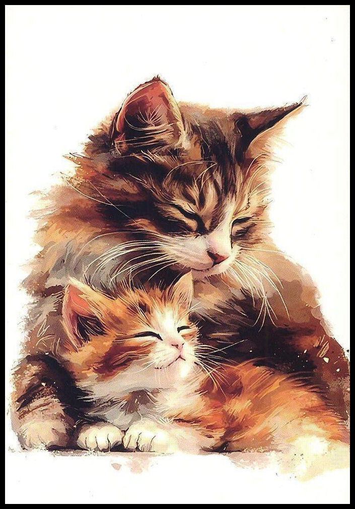 Notecard – Cat Kitten – Any Occasion – Blank Inside – 3 1/2″ x 5″ – CL094G