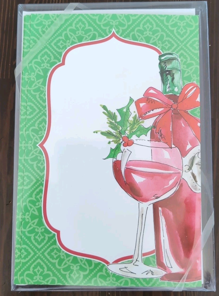 Holiday Invitation Flats Roseanne Beck Collections 8.5″ x 5.5″ Wine Inkjet DIY