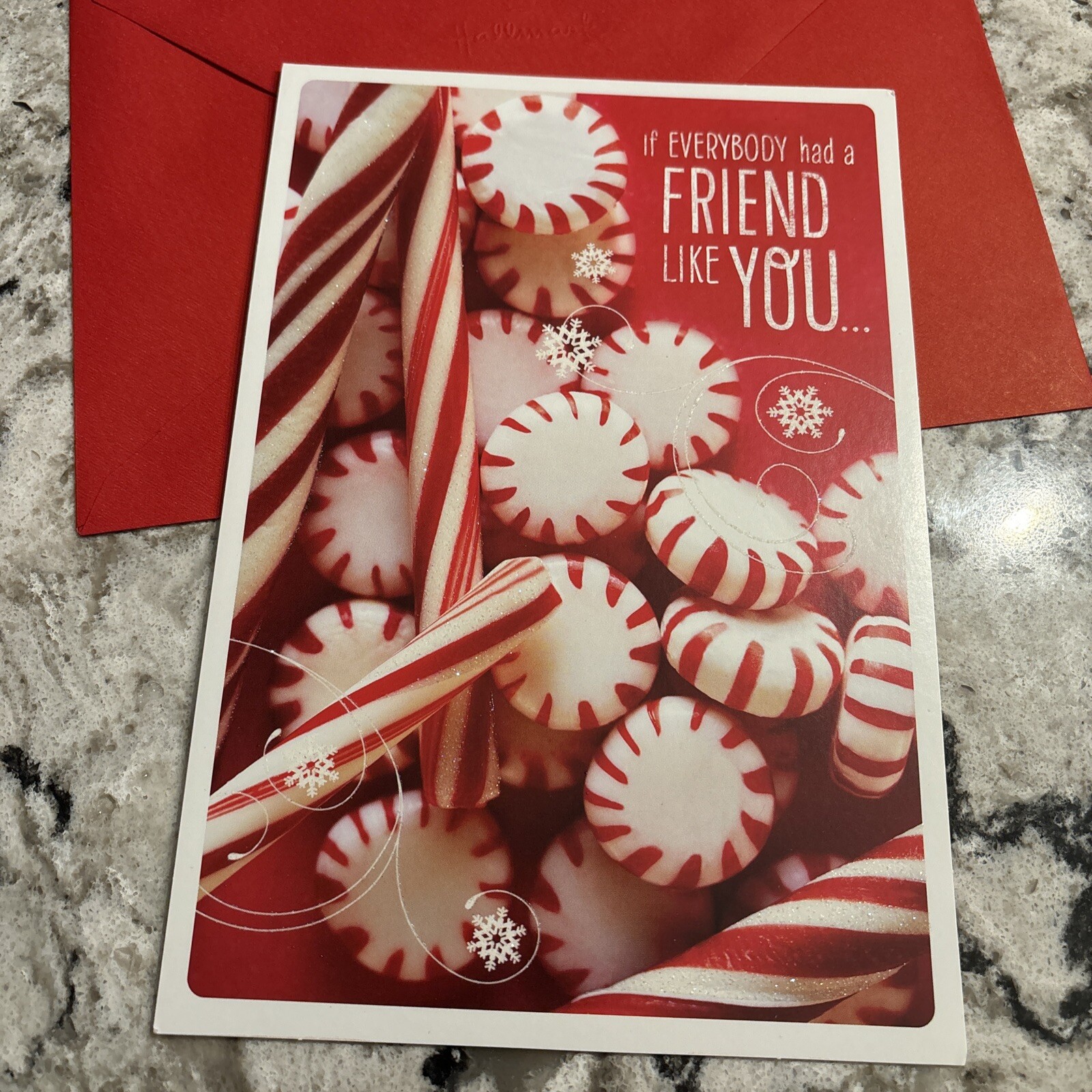 Christmas Friend Like You Joy To The World 5.5” x 8” Hallmark Greeting Card