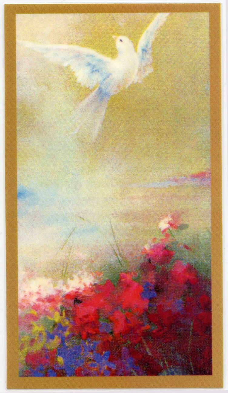 Morning Offering Funeral Memorial Laminated Prayer Cards – Pack of 60