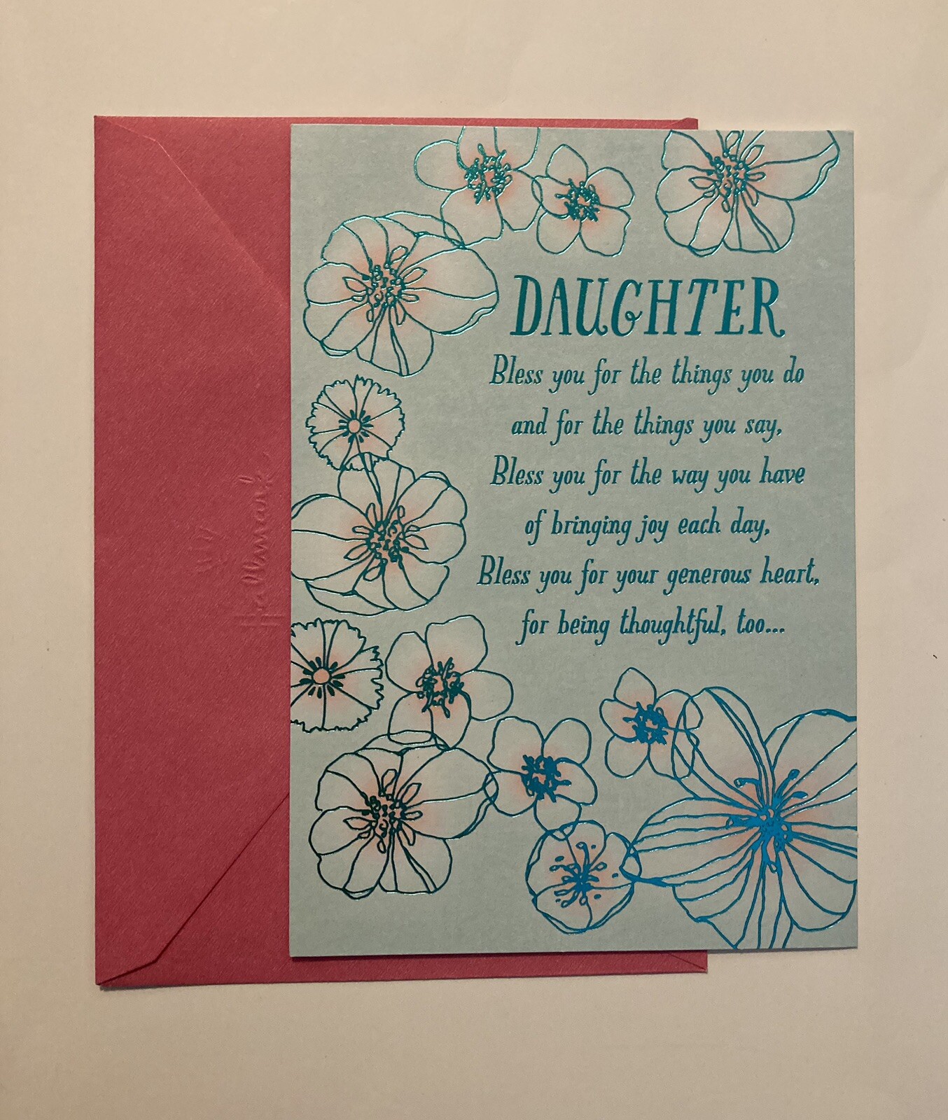 Happy Birthday To My Daughter Hallmark Greeting Card With Nice Sentiment