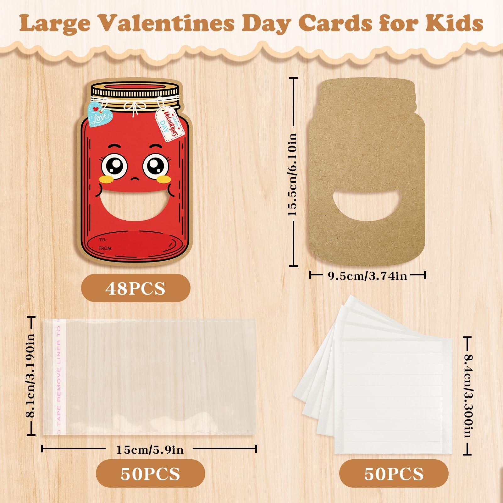 ONFAON Valentines Day Cards for Kids School – 48 Pack Valentine Multicolor