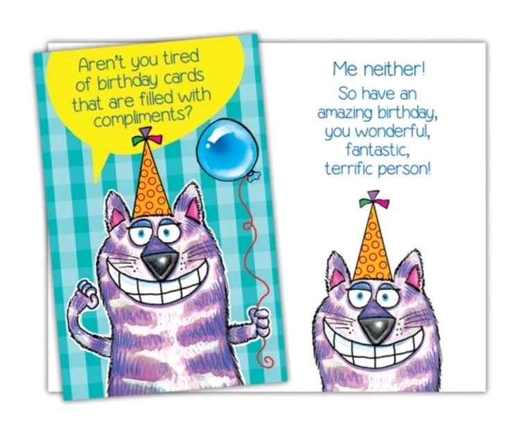 5 X 7 Inches Happy Birthday Greeting Card Funny Humor Cute SW