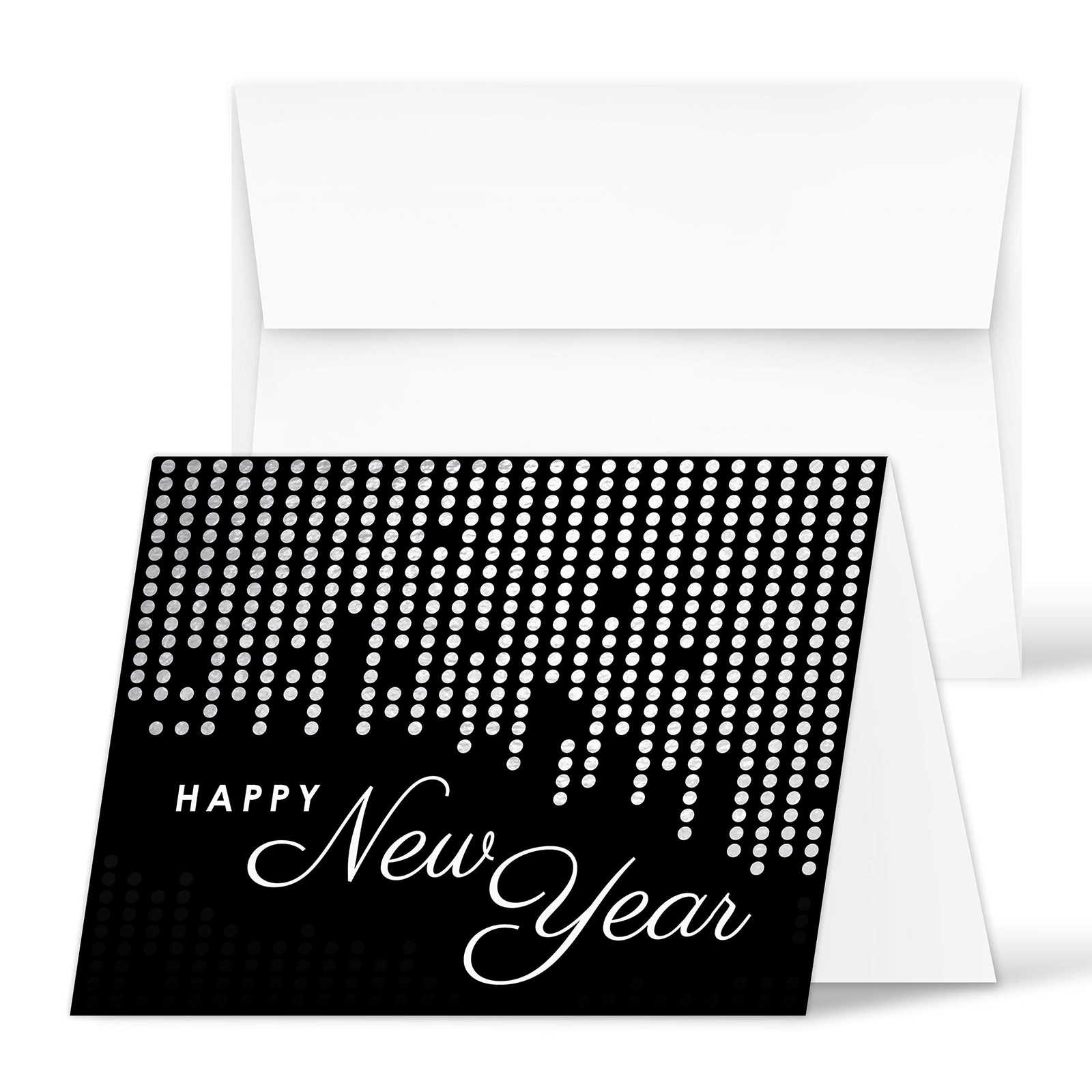 2025 Happy New Year Greeting Cards – Holidays, New Year’s Eve Party Invita