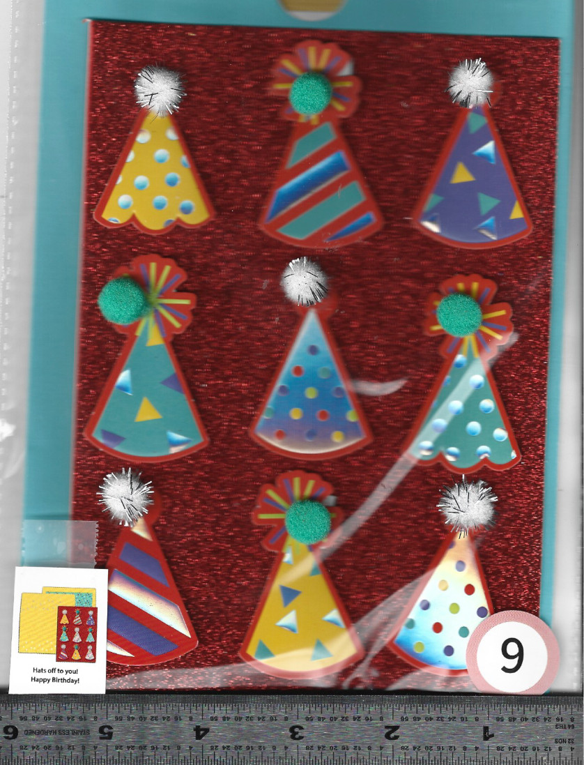 (# B ) 1 BIRTHDAY PAPYRUS. BURGOYNE & HALLMARK EMBELLISHED CARD