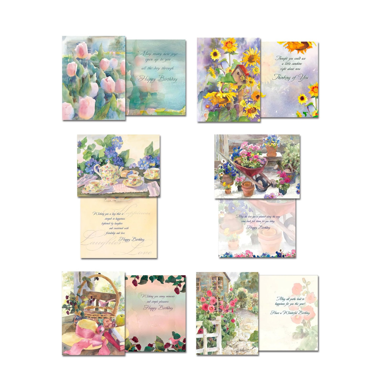 Leanin’ Tree, The Art of Judy Buswell, Greeting Cards Assortment Box, Waterco