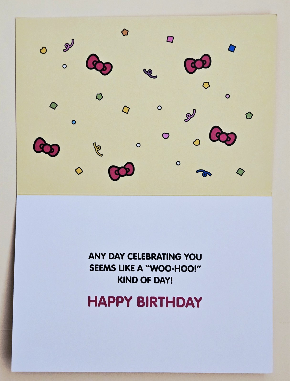 Happy Birthday. Hello Kitty Greeting Card (incl. Envelope 4,5×6,5″)