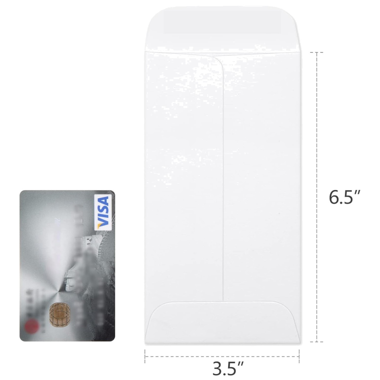 Budgeting Pack 3.5×6.5, White Kraft Envelopes, 100 Count