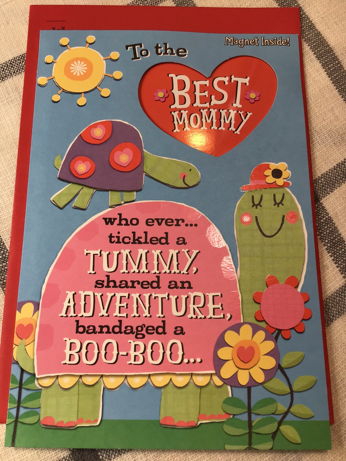 MOMMY From Kid(s) Hallmark Happy Valentine’s Day Card Removable Magnetic Mom