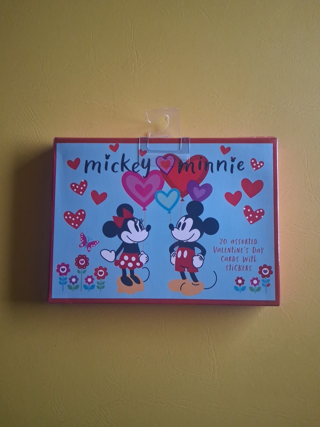 Papyrus – Mickey Mouse – Valentines Day Cards/Stickers *NEW/OPEN BOX* 20 Count
