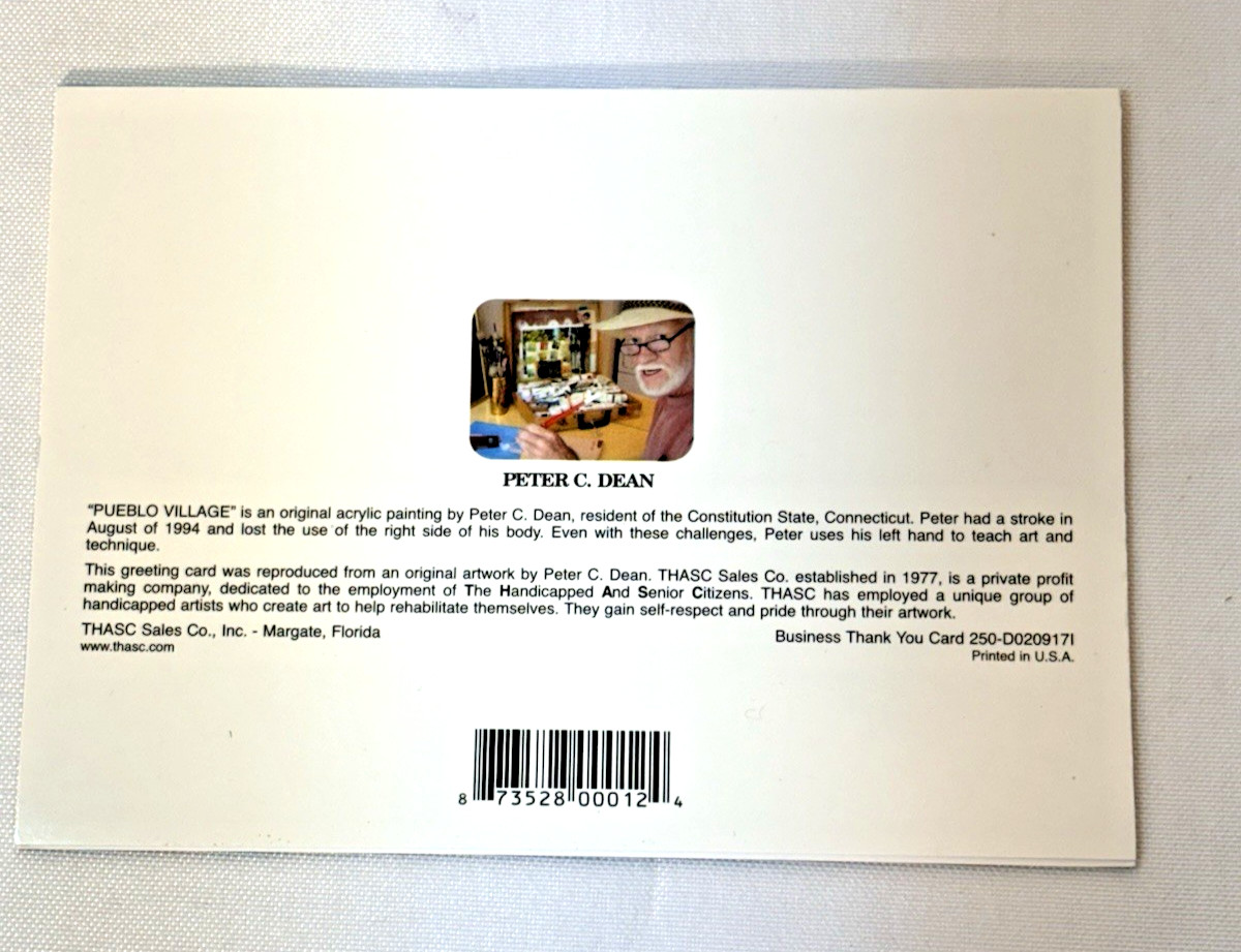 12 THASC Greeting Cards Disabled Artists Mixed Artists Paintings & Envelopes USA