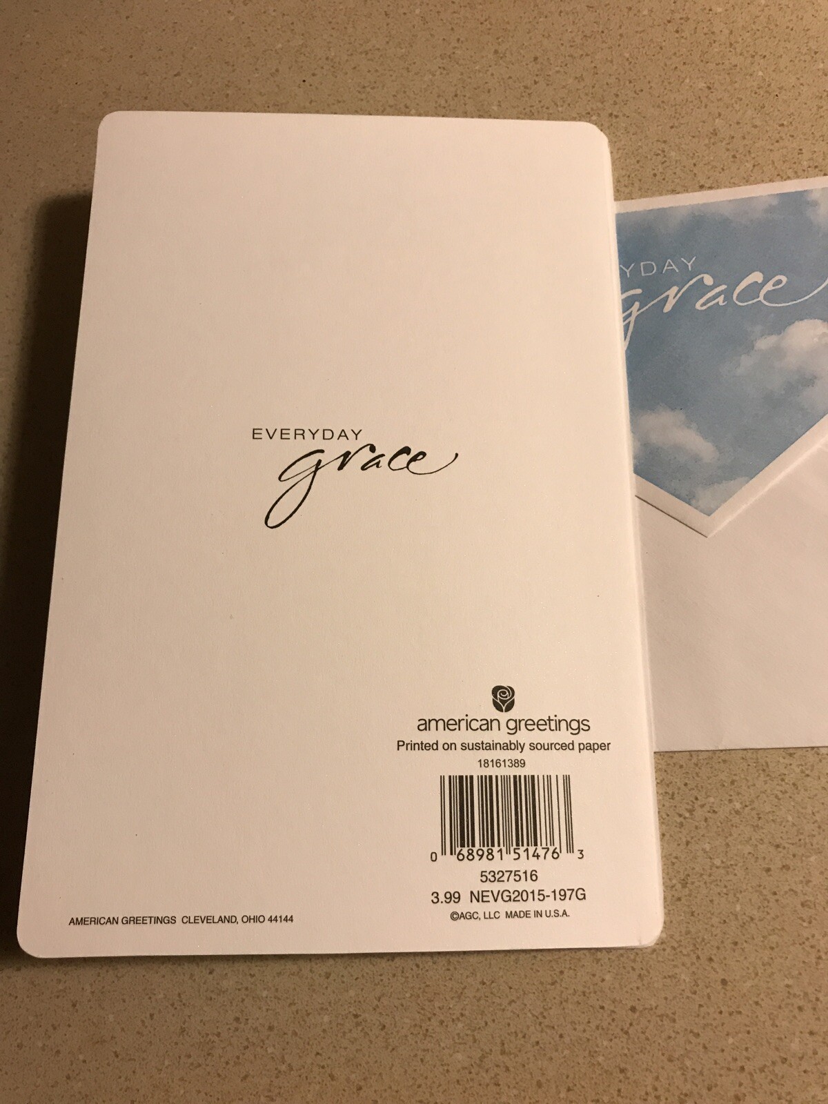 Everyday grace Beautiful White Dove Blue Background Card Write In A Message