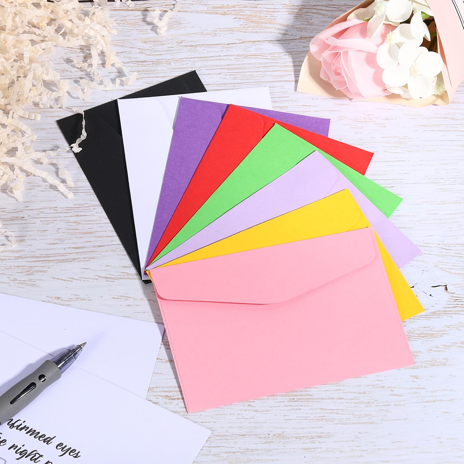 PATIKIL Mini Envelopes, 24 Pack Mini Gift Card Business Card Envelope for Sma…