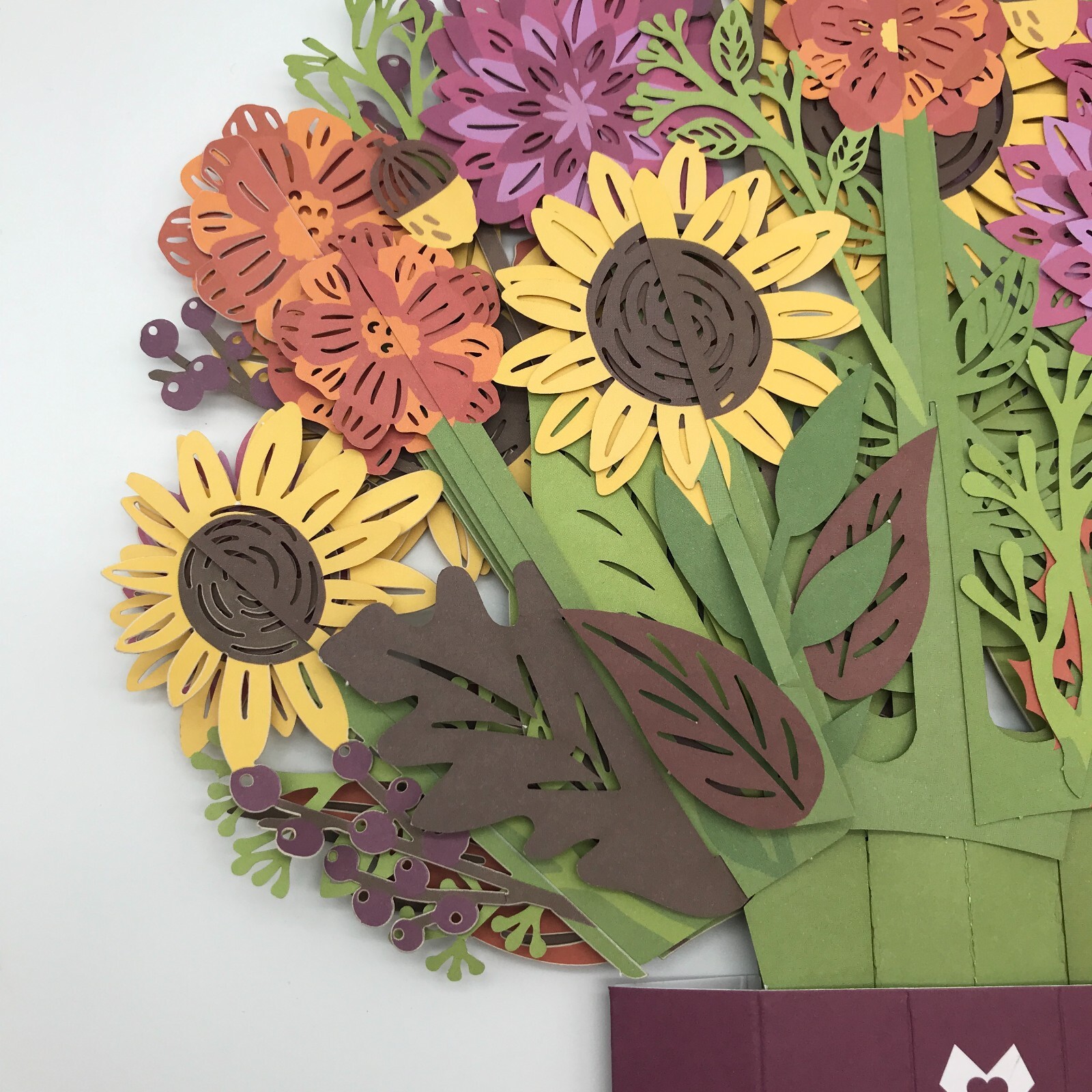 Love Pop Sunflower Bouquet 3D Pop-Up Card