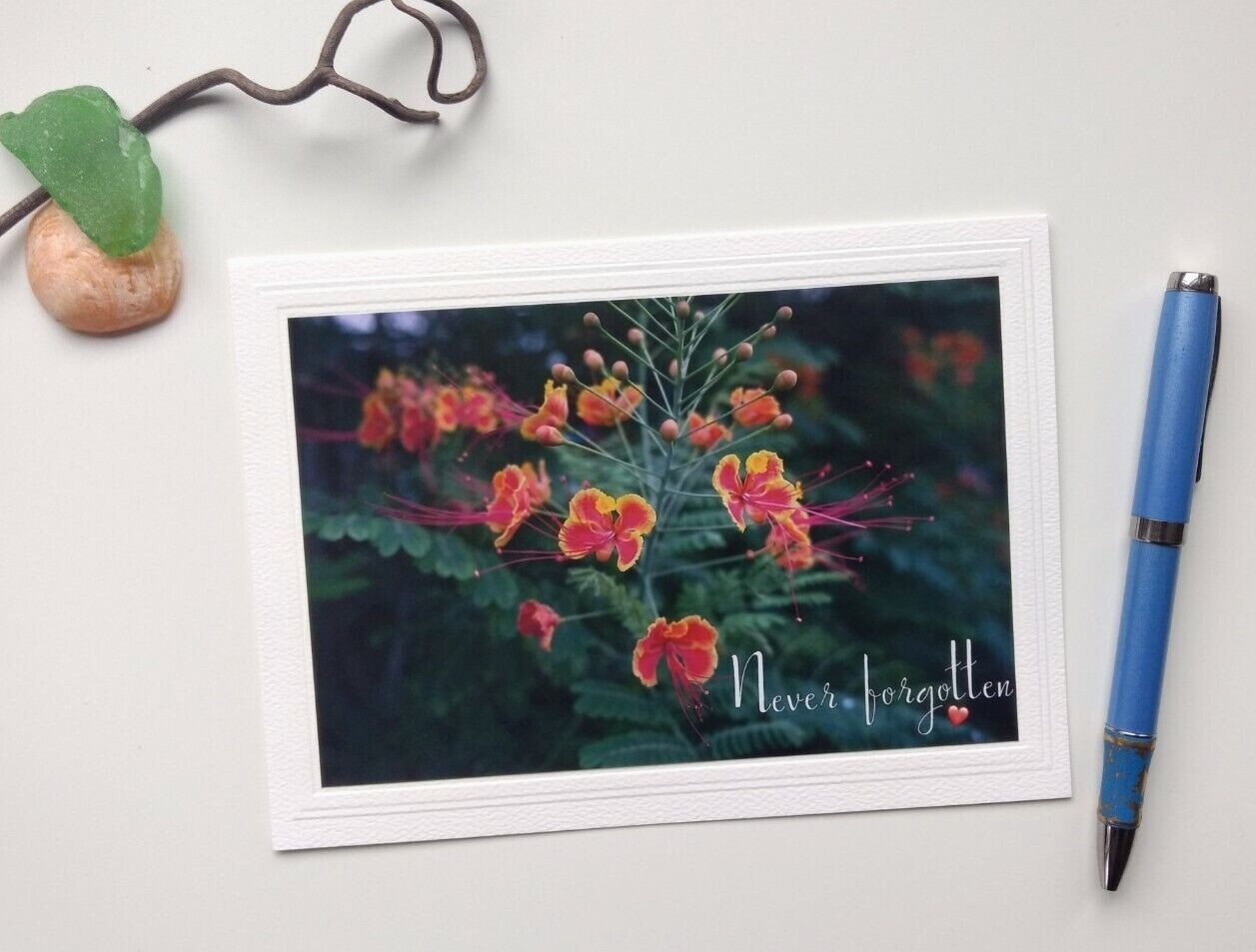 ‘Never Forgotten’. Lovely Blank Greeting Card w/Envelope, Artist is Seller