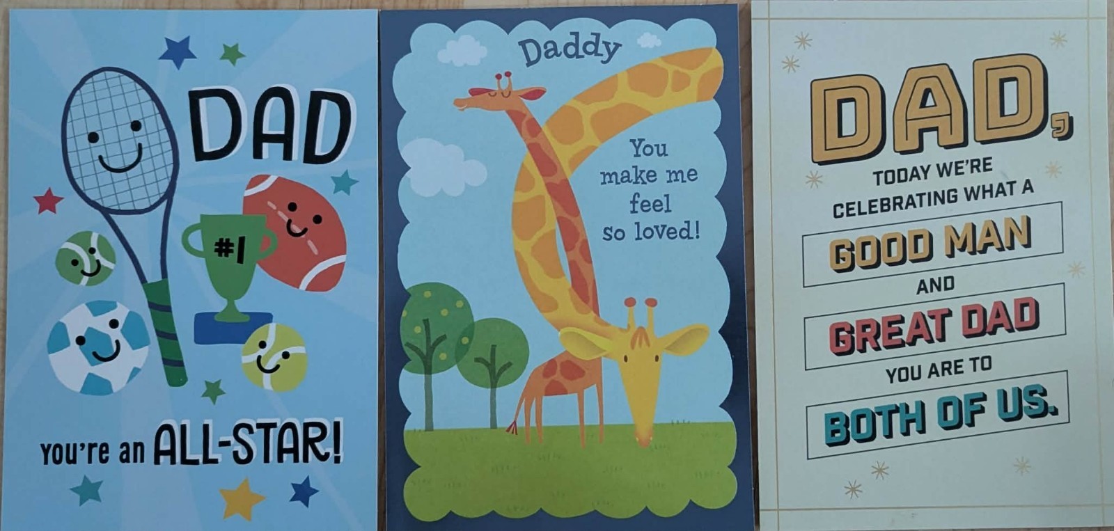 Fathers Day Cards Mix Lot of Different Types of Cards