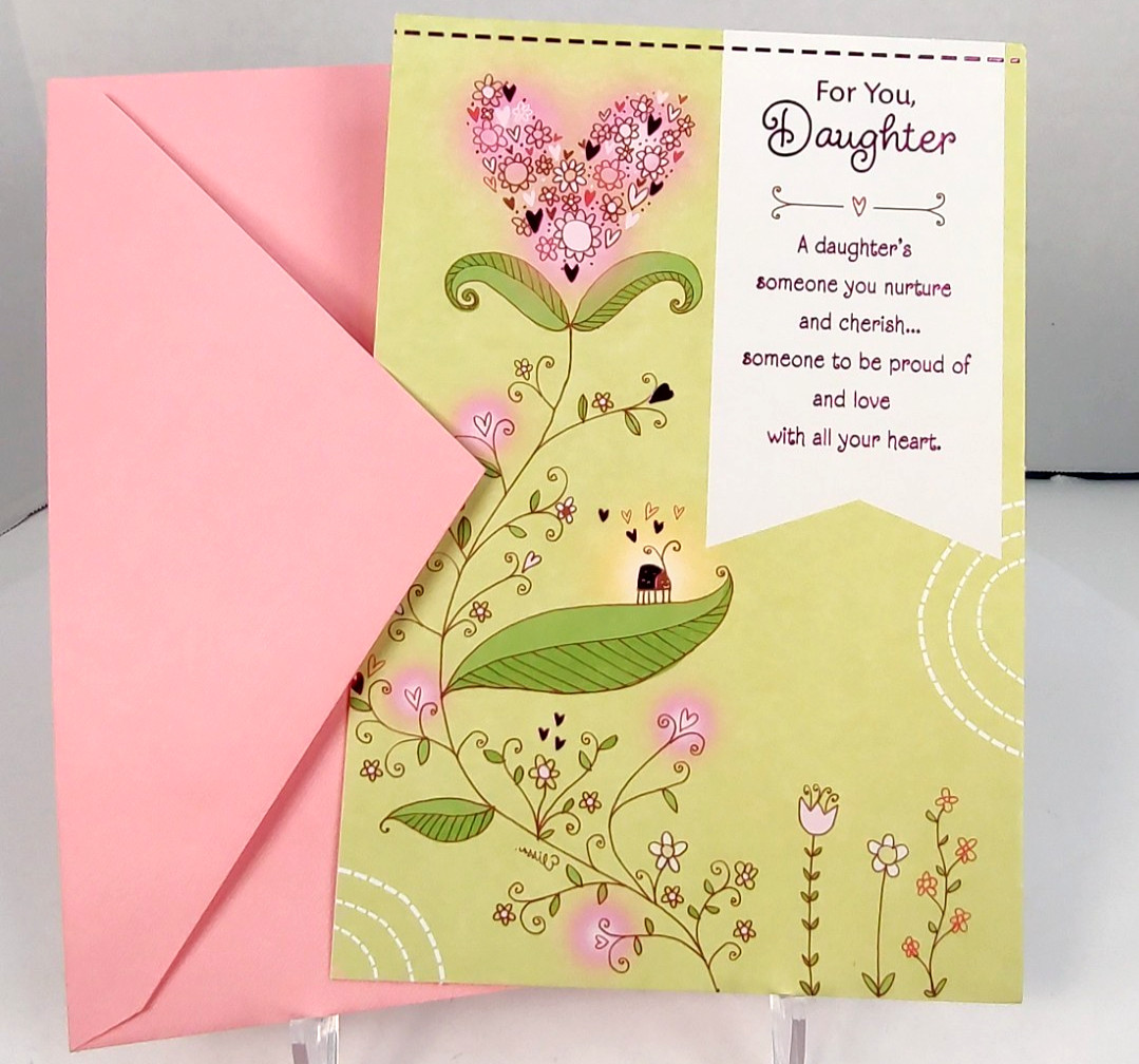 Hallmark Expressions Happy Mothers Day “For you Daughter Card w/envelope